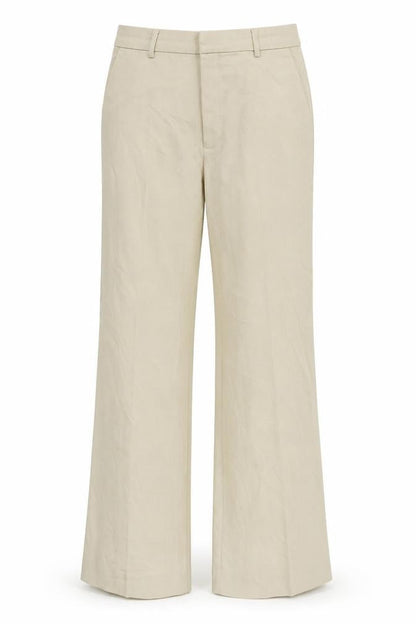 Gestuz Womens Beige  Rayon Trousers  Size 12 L30 in
