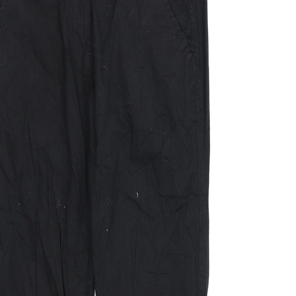 Womens UK Size 6 Preworn Regular Fit Bootcut Black Jeans