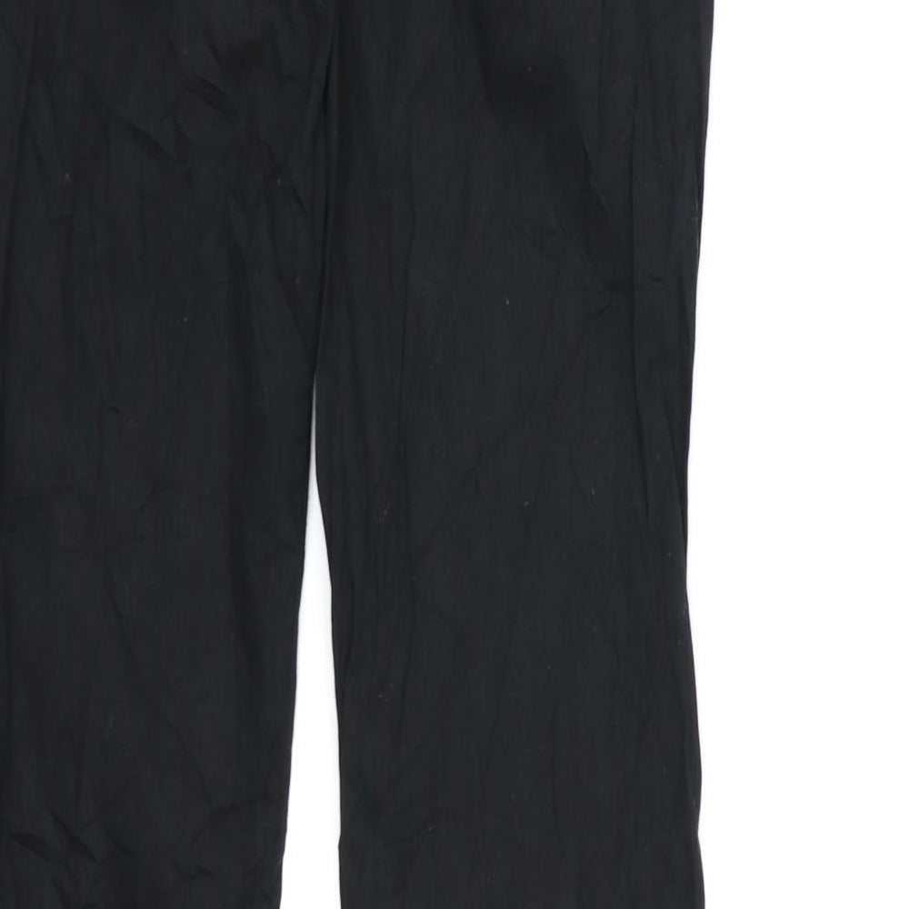 Womens UK Size 6 Preworn Regular Fit Bootcut Black Jeans