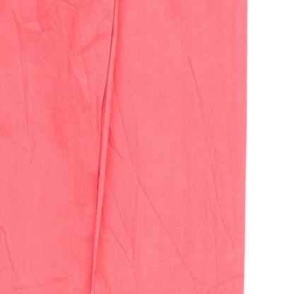 Womens UK Size 12 Preworn Regular Fit Straight Pink Jeans