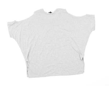 Womens UK Size 14 New Look Grey Basic Blouse