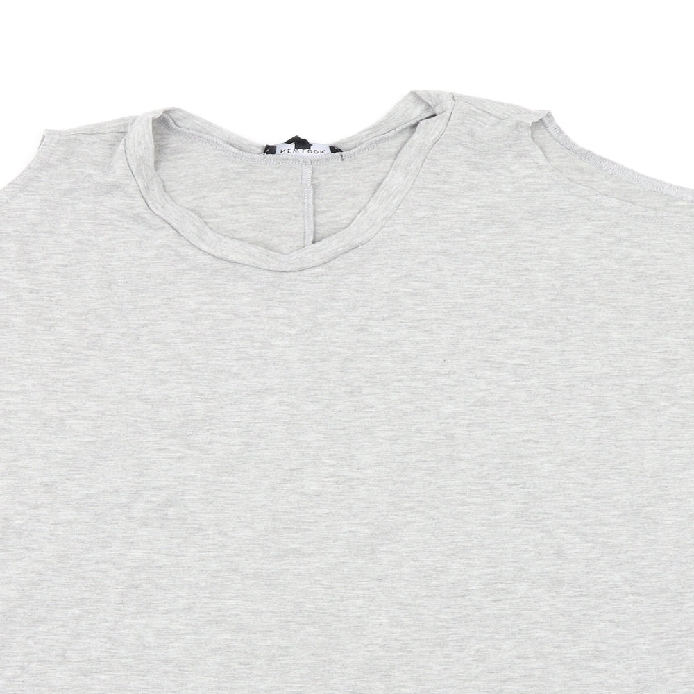 Womens UK Size 14 New Look Grey Basic Blouse