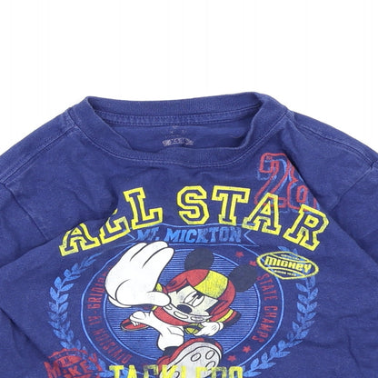 Disney Boys Blue   Basic T-Shirt Size XS  - Mickey Mouse
