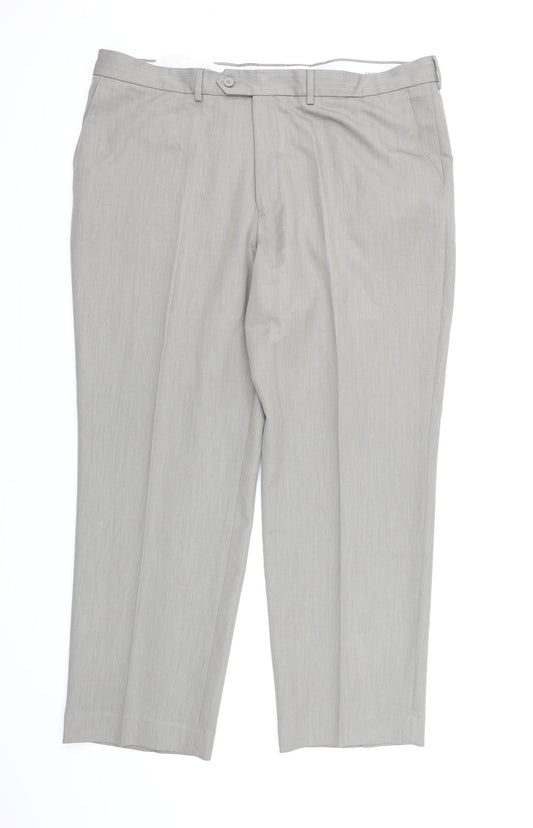 Greenwoods Mens Grey  Rayon Dress Pants Trousers  L30 in
