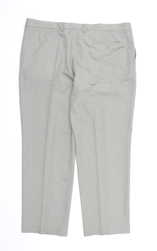 Greenwoods Mens Grey  Rayon Dress Pants Trousers  L30 in