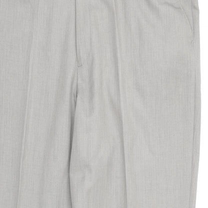 Greenwoods Mens Grey  Rayon Dress Pants Trousers  L30 in