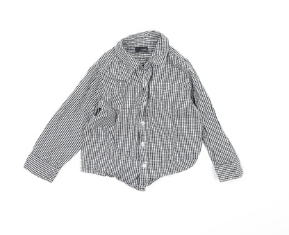 Next Boys Black Check  Basic Button-Up Size 2-3 Years