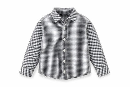 Next Boys Black Check  Basic Button-Up Size 2-3 Years