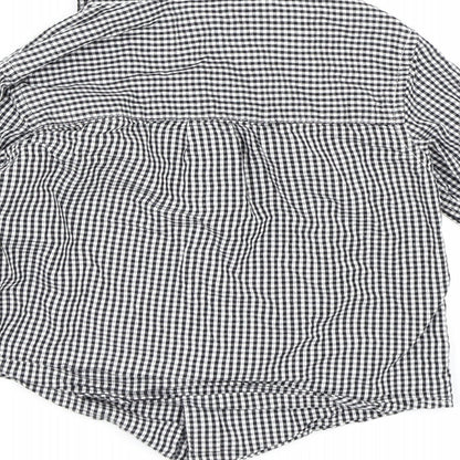 Next Boys Black Check  Basic Button-Up Size 2-3 Years