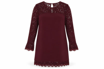 New Look Womens Purple  Lace A-Line  Size 14