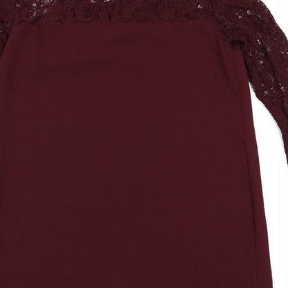 New Look Womens Purple  Lace A-Line  Size 14