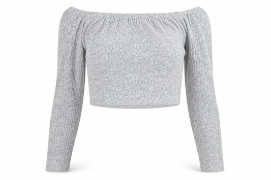 PRETTYLITTLETHING Womens Grey  Knit Pullover Jumper Size 12