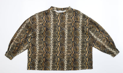 George Womens Multicoloured Animal Print  Pullover Sweatshirt Size XL