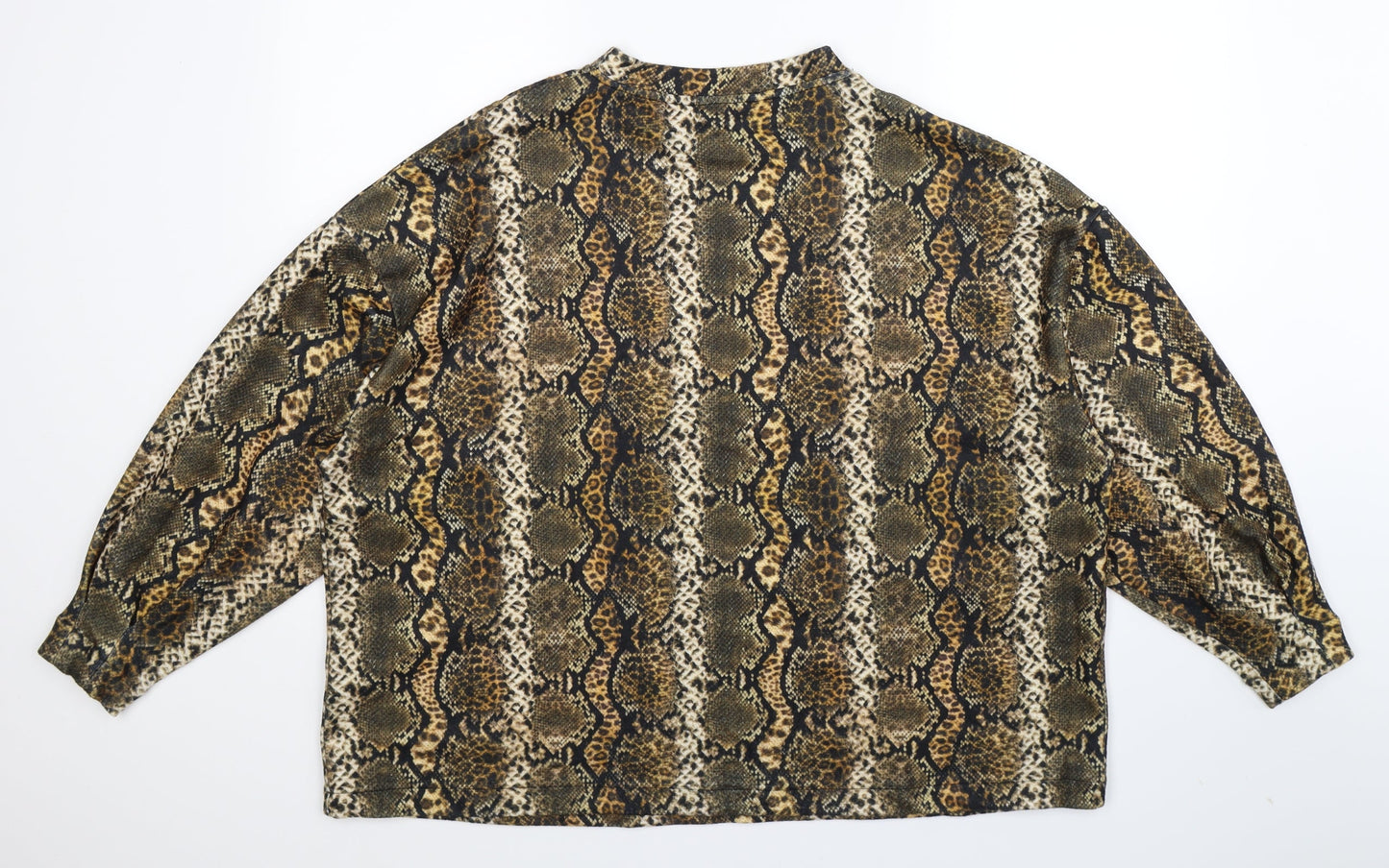 George Womens Multicoloured Animal Print  Pullover Sweatshirt Size XL