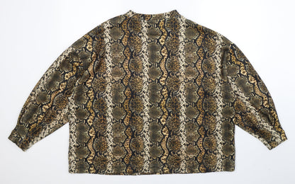 George Womens Multicoloured Animal Print  Pullover Sweatshirt Size XL