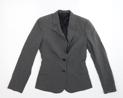 Womens UK Size 10 Preworn Regular Grey Suit Jacket