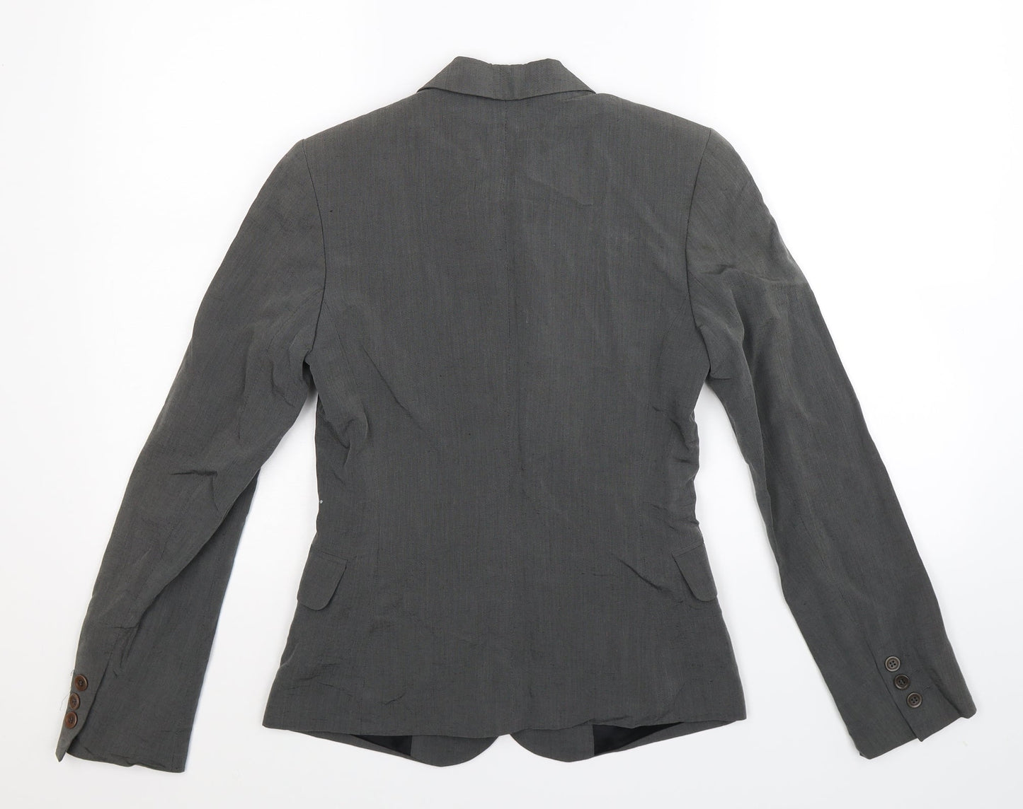 Womens UK Size 10 Preworn Regular Grey Suit Jacket