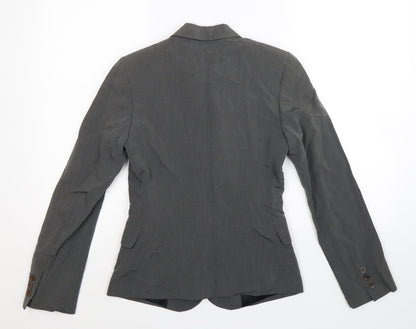 Womens UK Size 10 Preworn Regular Grey Suit Jacket