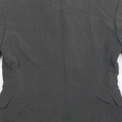 Womens UK Size 10 Preworn Regular Grey Suit Jacket