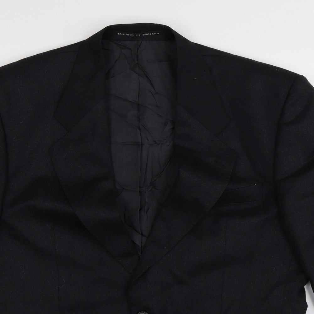 Mens UK Size 40 The Label Regular Black Suit Jacket