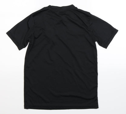 Stanno Boys Black   Jersey T-Shirt Size 12 Years