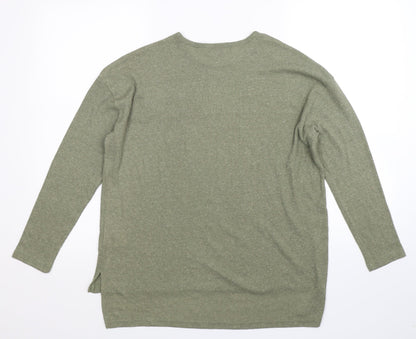 Primark Womens Green  Knit Pullover Jumper Size 8  - Oversized