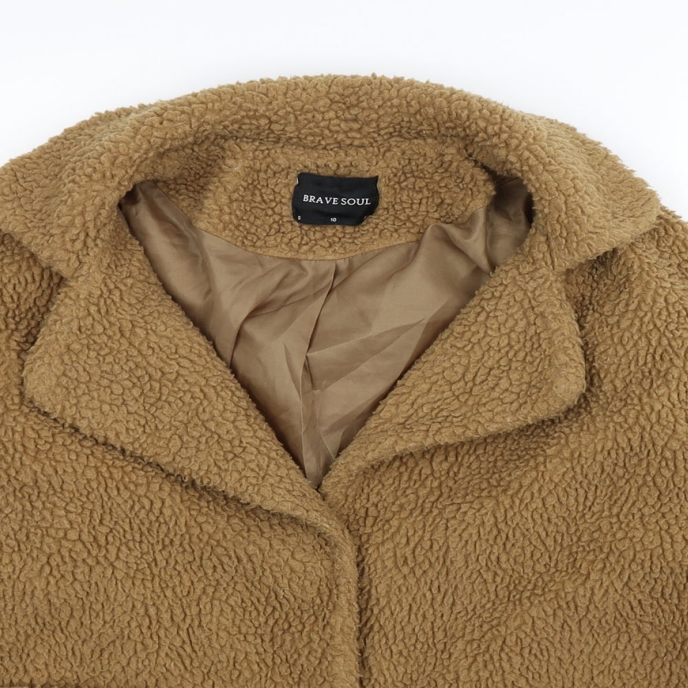 Womens UK Size 10 Brave Soul Beige Jacket
