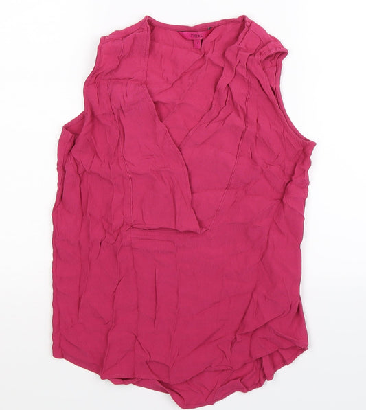 Womens UK Size 8 NEXT Pink Basic Tank