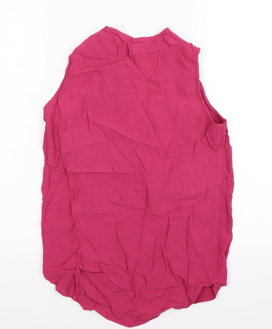 Womens UK Size 8 NEXT Pink Basic Tank