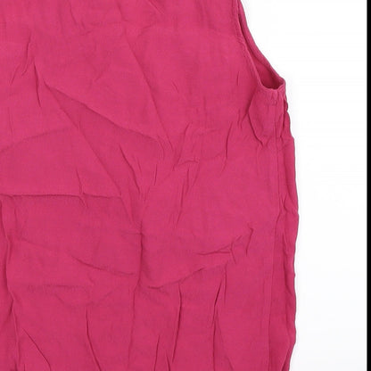 Womens UK Size 8 NEXT Pink Basic Tank