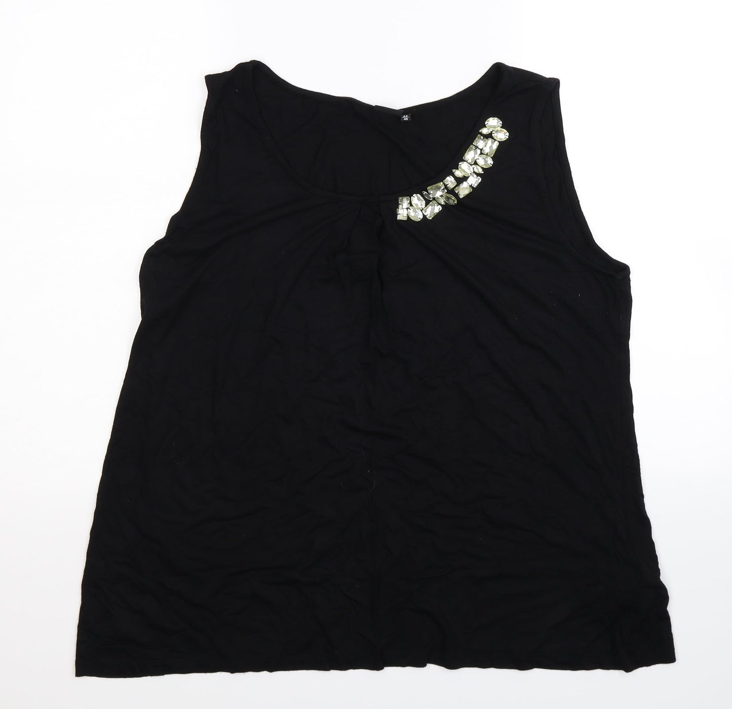 Body Flirt Womens Black   Basic Tank Size 18