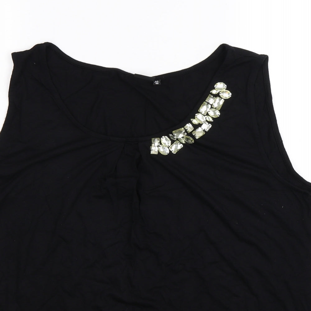 Body Flirt Womens Black   Basic Tank Size 18