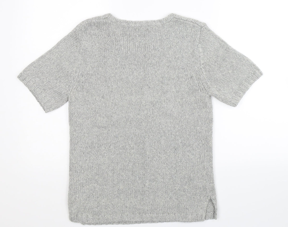 Papaya Womens Grey  Knit Pullover Jumper Size 12