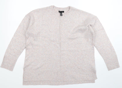 New Look Womens Grey  Knit Pullover Jumper Size M