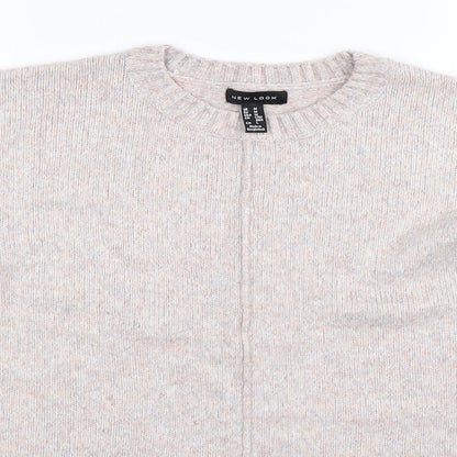 New Look Womens Grey  Knit Pullover Jumper Size M