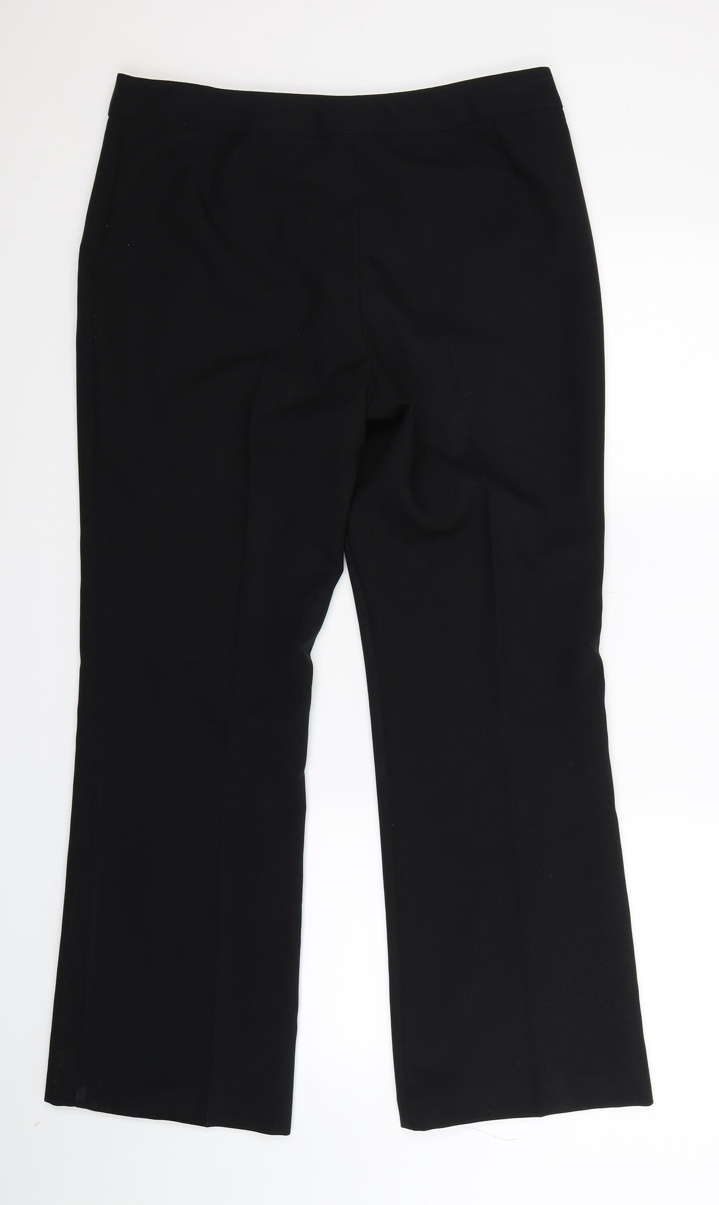 Womens UK Size 14 Marks and Spencer Regular Fit Dress Pants Black Trousers