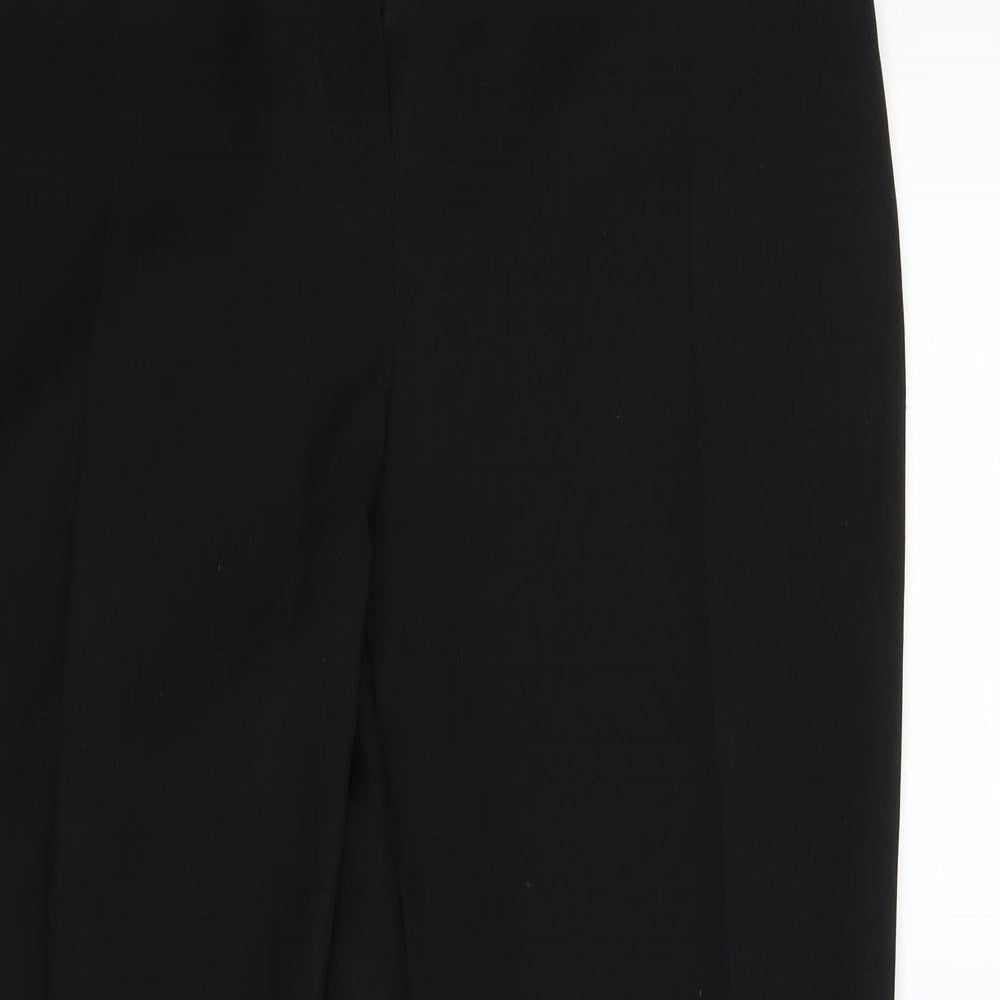Womens UK Size 14 Marks and Spencer Regular Fit Dress Pants Black Trousers