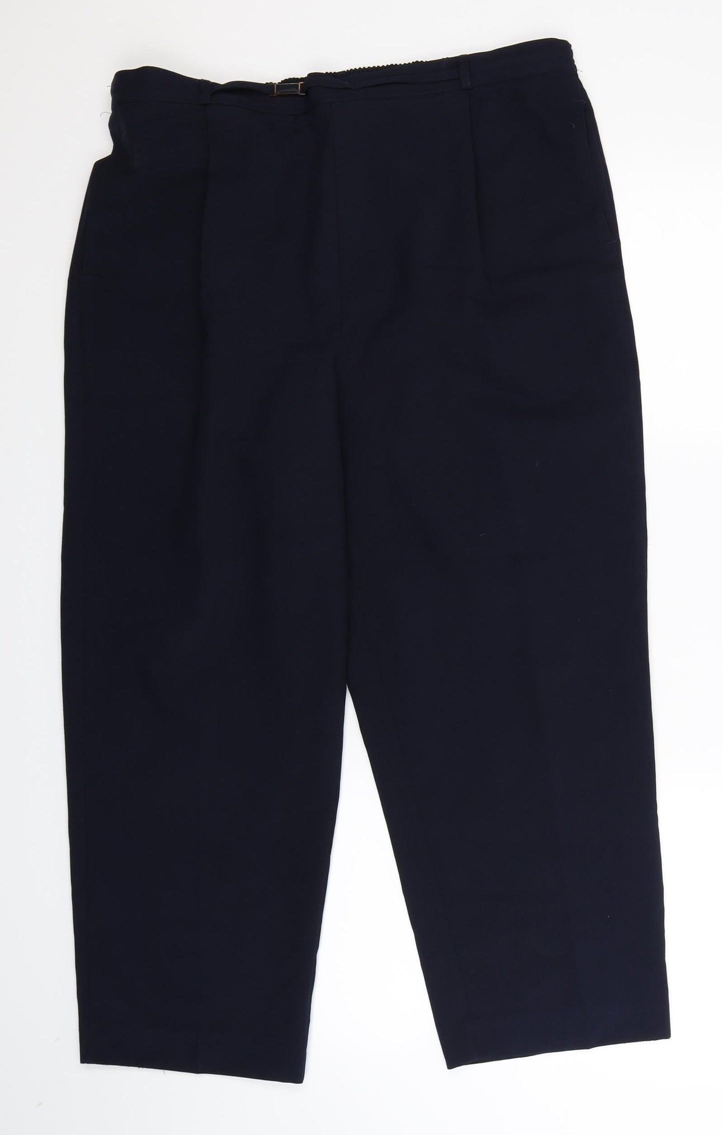 Womens UK Size 14 BM Regular Fit  Blue Trousers
