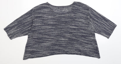Saloos Womens Blue   Pullover Jumper Size 16  - Crop