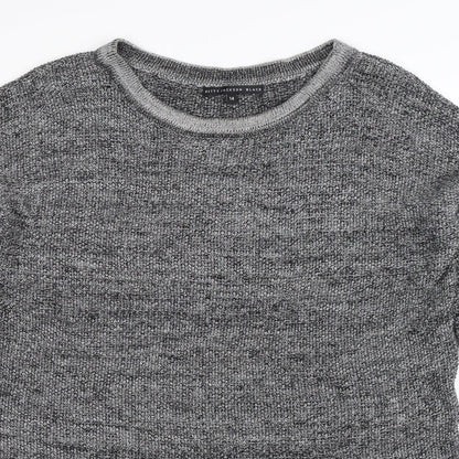Betty Jackson Womens Grey  Knit Pullover Jumper Size 14  - Oversized