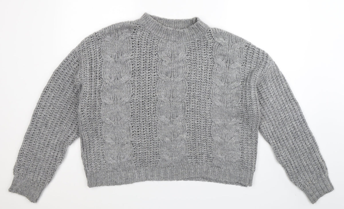 Primark Womens Grey  Knit Pullover Jumper Size 20