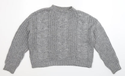 Primark Womens Grey  Knit Pullover Jumper Size 20