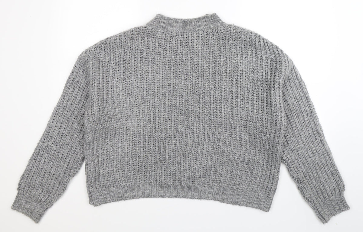 Primark Womens Grey  Knit Pullover Jumper Size 20