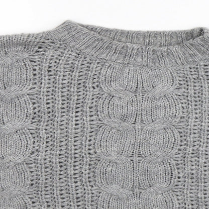 Primark Womens Grey  Knit Pullover Jumper Size 20