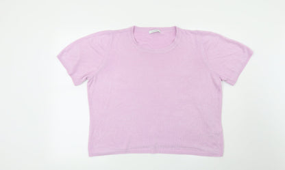 Marks & Spencer Womens Purple   Pullover Jumper Size 18