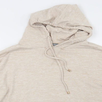 Nutmeg Womens Beige   Pullover Hoodie Size 14