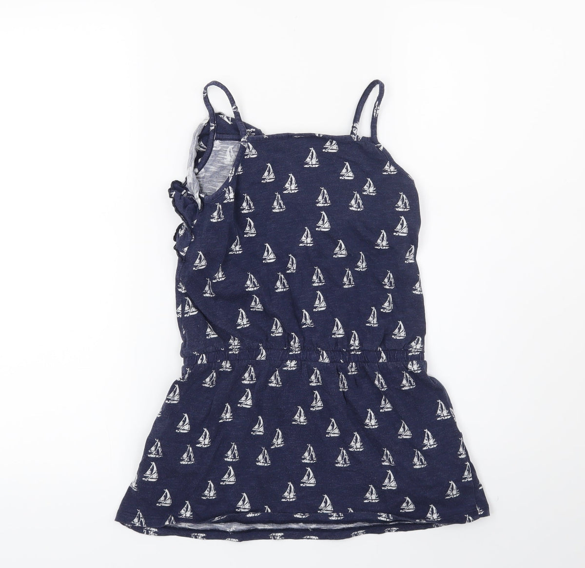 Next Girls Blue   Basic T-Shirt Size 8 Years  - Boat