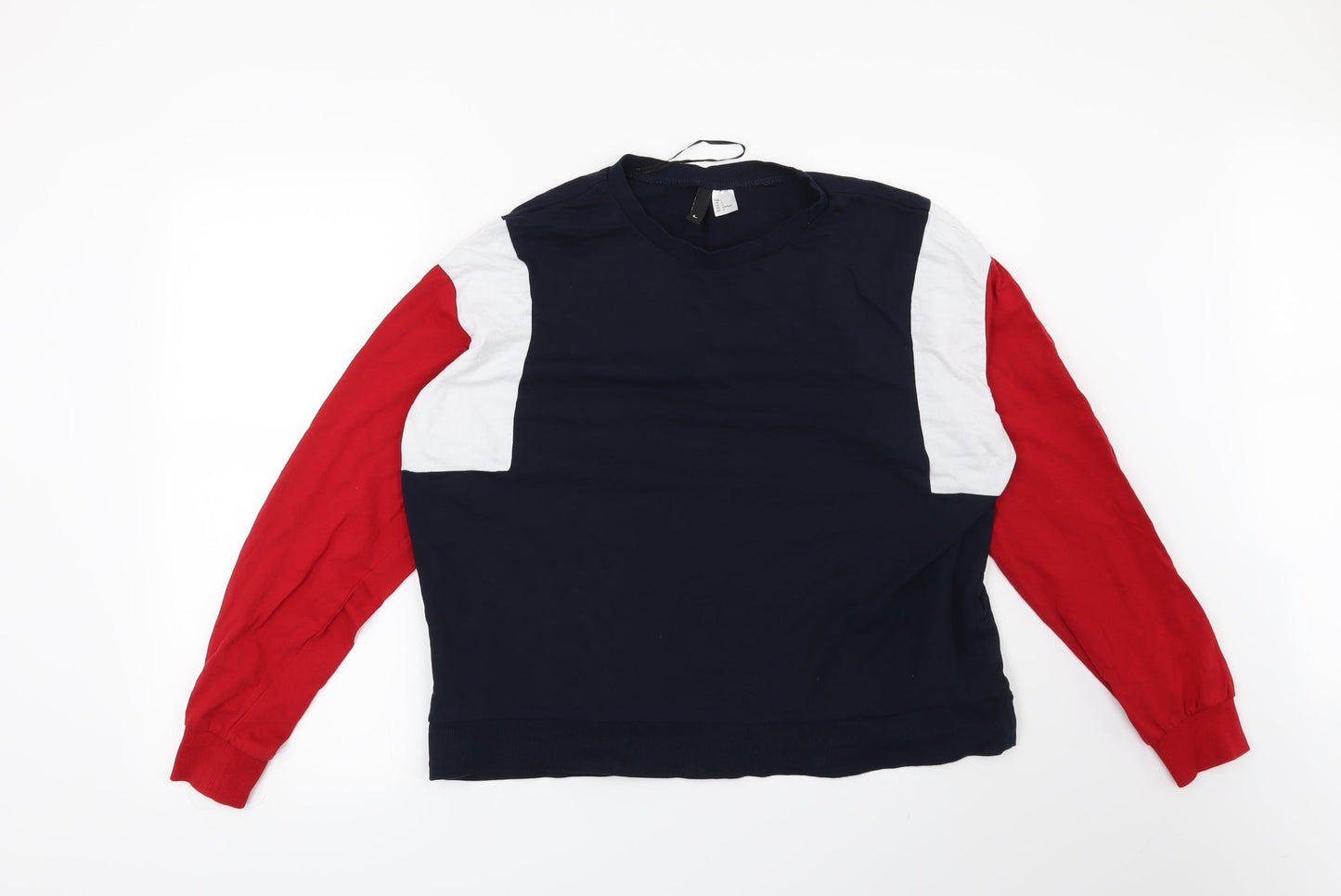 H&M Womens Blue   Pullover Sweatshirt Size L