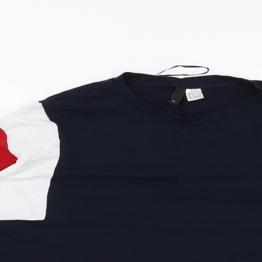 H&M Womens Blue   Pullover Sweatshirt Size L