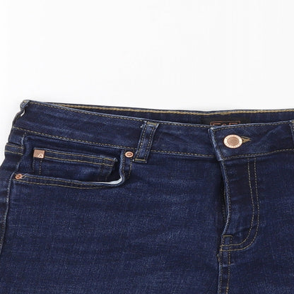 F&F Womens Blue   Cut-Off Shorts Size 8